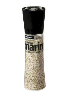 Sůl mořská s bylinkami v mlýnku